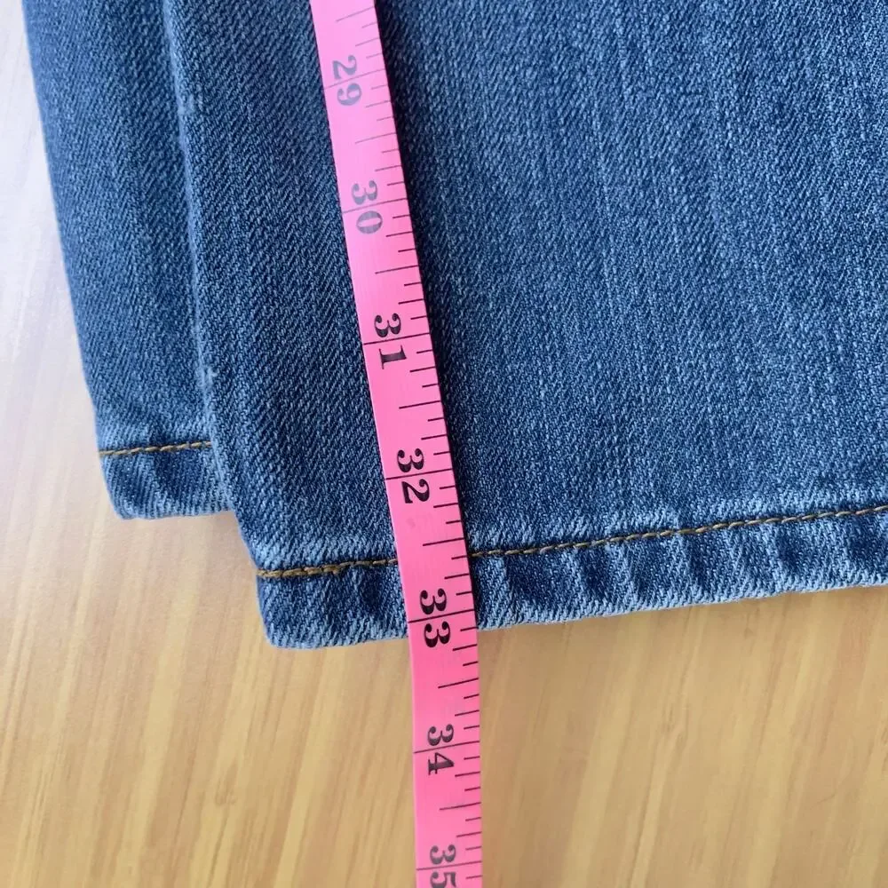 VTG Y2K Von‎ Dutch Originals Greaser Selvedge Blue Straight Jeans Mens 34 x 33
